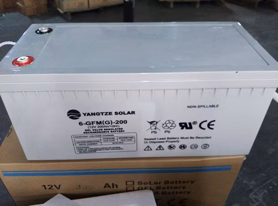 5 Years Warranty Storage Solar 12V 200ah Gel Deep Cycle Battery for Power Bank